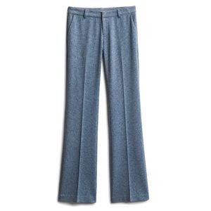 Steel blue bootcut pants
